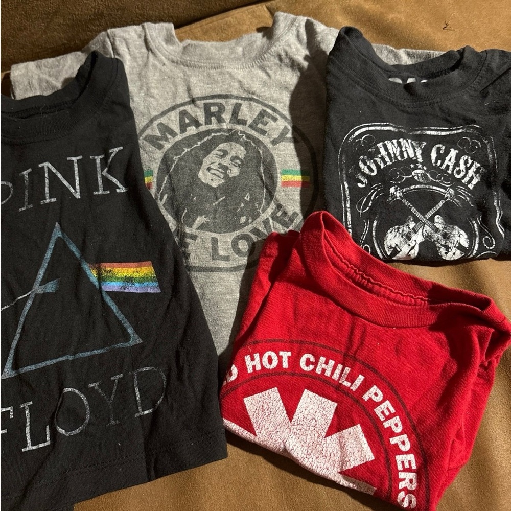LOT Kids Music Band Tees - Black, Gray, Red